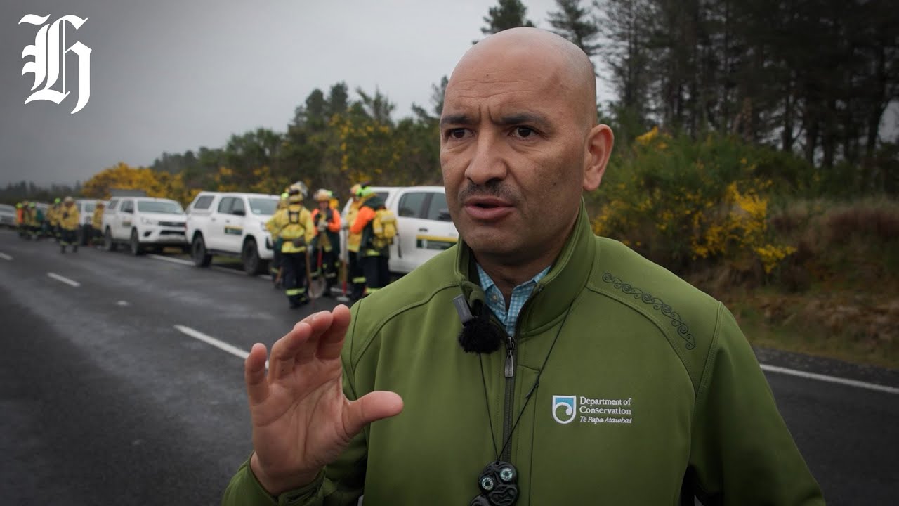 Behind the cordon: FENZ operation to get control of Tongariro fire in full swing