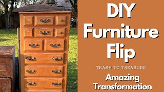 DIY Furniture Flip / Trash to Treasure /Upcycle and Sell