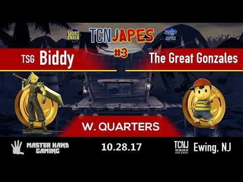 TCNJapes 3 - TSG | Biddy (Cloud) vs. The Great Gonzales (Ness) - Winner's Quarters