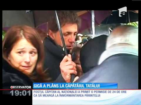 Gică Popescu a ieşit azi din închisoare şi mers la Calafat să şi înmormânteze tatăl