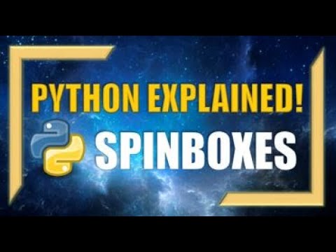 How To Create Spinboxes Using Python