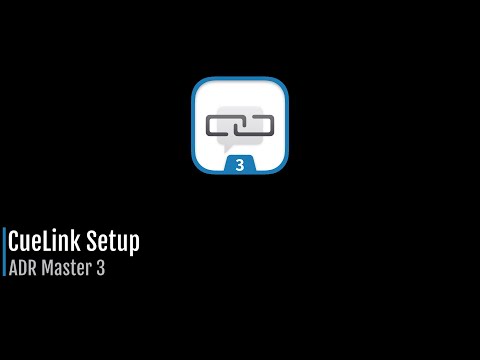 ADR Master 3 - CueLink Setup