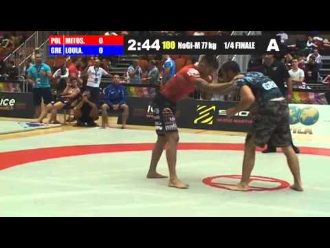 M. Loulakis (GRE) Vs K. Mitosek (POL) - NOGI -77kg - Fila European 2012