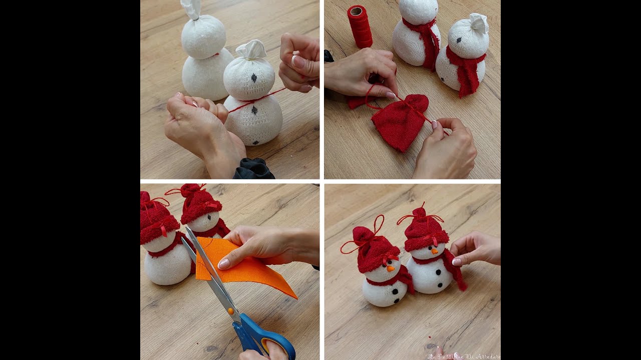 Come realizzare un pupazzo di neve fai da te natalizio