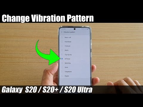 Galaxy S20/S20+: How to Change the Vibration Pattern