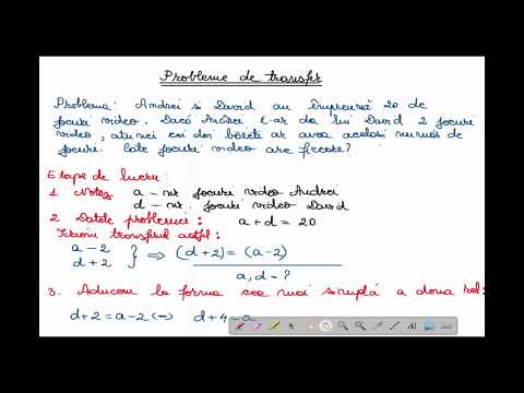 Probleme de transfer = Teorie, aplicatie, problema rezolvata - Matematica - Clasele 3-4