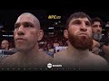 GOOSEBUMPS Alex Pereira Magomed Ankalaev Staredown Across The Octagon At UFC320