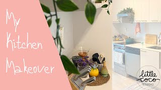 SMALL RENTAL KITCHEN MAKEOVER - Easy, Cosy, and Budget-Friendly