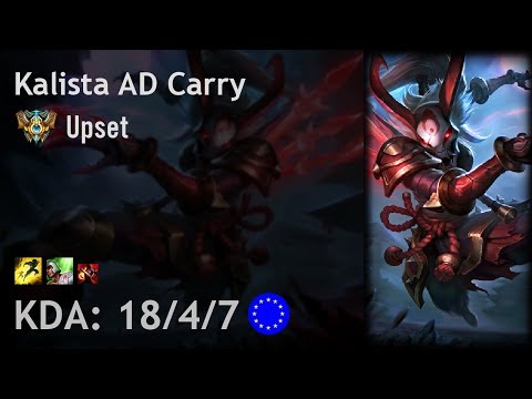 Kalista AD Carry vs Xayah - Upset - EUW Challenger Patch 7.11