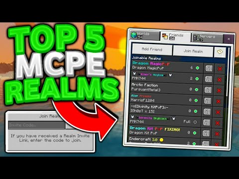 FryBry - Top 5 Realms SMP To Join (REALM CODE!) - Minecraft Pocket Edition (PE, 10, Xbox, PS4, Switch)