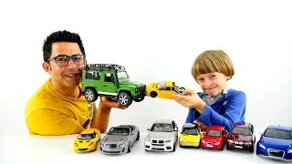 Robocar Poli ve oyuncak arabalar ile yarış oyunu