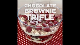 Chocolate Brownie Trifle