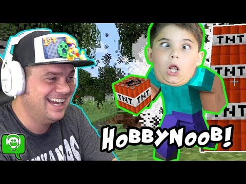 Minecraft HobbyNOOB Adventure with TNT Tower Challenge HobbyKidsGaming