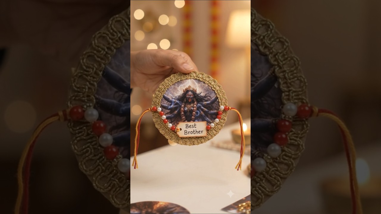 भाई के लिए बनाया माँ काली वाला अनोखा राखी गिफ्ट ❤️🙏 #maakali #rakhi #rakshabandhan
