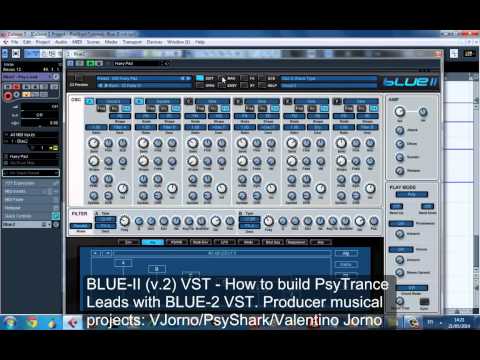 (Cubase 5) Valentino Jorno - PsyShark Pt. 20 - How to build PsyTrance leads with BLUE-2 VST