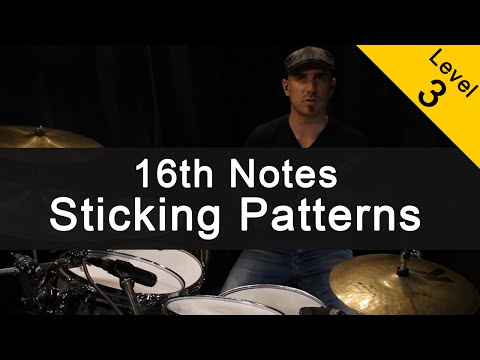 [FUNK] 16th Notes Sticking Patterns - Drum Lesson [Advanced]