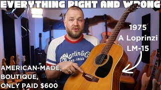 Video thumbnail for Everything wrong with my $600 boutique acoustic guitar...Loprinzi LM15 by Jeremy Sheppard