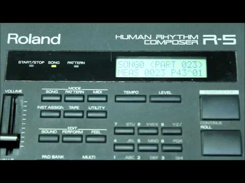 Roland R-5 Human Rhythm Composer Factory Demo Song and Preset Pad Banks