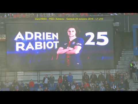 PSG / Amiens 20.10.2018 : 5-0 (L1 J10) 2/5 : Composition du PSG