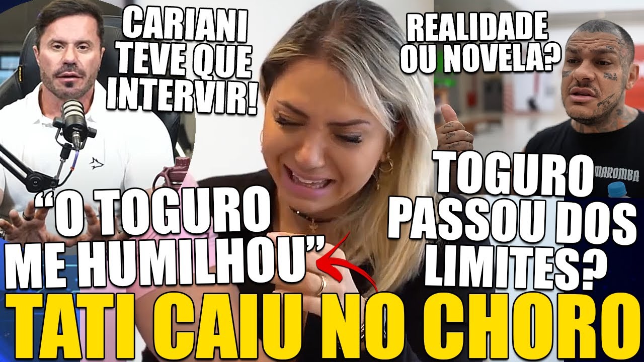ESPOSA DO CARIANI CAI NO CHORO AO VIVO APÓS TOGURO PASSAR DOS LIMITES NO PODPAH? SITUAÇÃO REPERCUTE