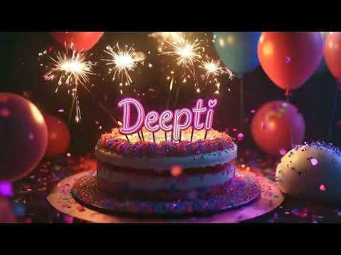 Happy Birthday Deepti Song, Video Dj Remix Song, Personalized Song