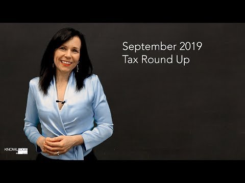 Sept 2019 Tax Round Up - Warning on undisclosed foreign income