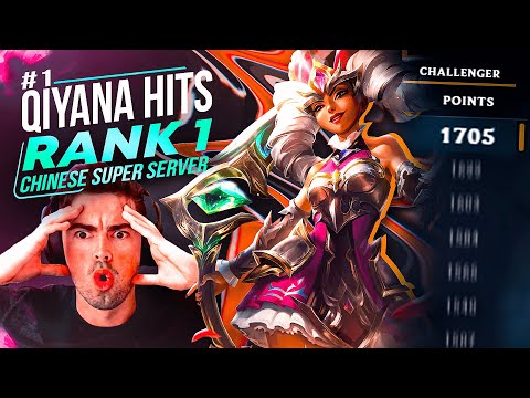 #1 QIYANA reaches RANK 1 CHINESE SUPER SERVER... *UNBELIEVABLE COMBO’S*