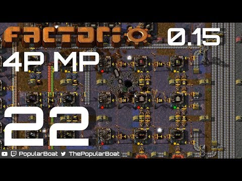 Factorio 0.15 - 4P MP - Part 22 - How to: Robots & Blueprints