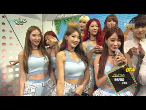 150703 9MUSES (나인뮤지스) @ Music Bank Back Stage