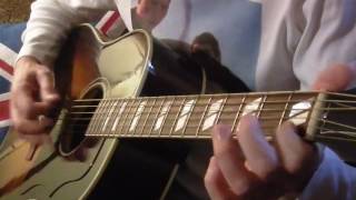 The Style Council (Paul Weller): &quot;Down in the Seine&quot; (basics) Gibson acoustic
