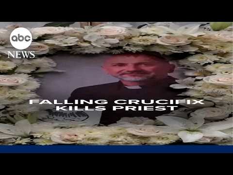 Priest in Ecuador killed moments after crucifix falls from church's wall