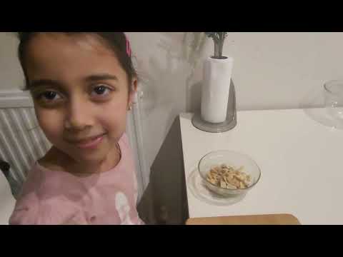 5 year old Tasya preparing Christmas Dessert!🎄🍧