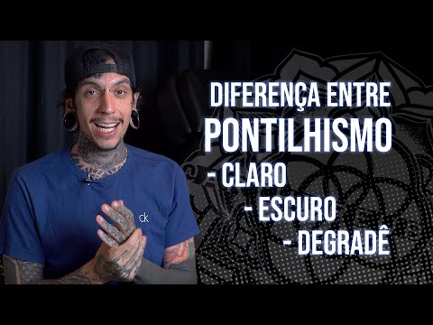 A DIFERENÇA ENTRE PONTILHISMO TATTOO (CLARO, ESCURO E DEGRADÊ)