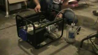 generor test 11 engine running on hho