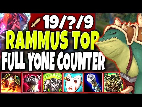 Yone is Broken? THINK AGAIN!! How to COUNTER YONE with Rammus Top 🔥 LoL  Rammus s10 Gameplay