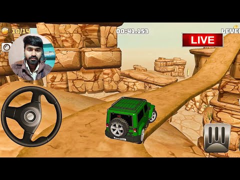 Mountain Climb 4x4 : 👍 Good stream | 3d car simulator game video || hill climb game Live stream 7