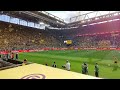 Gelbe Wand Dortmund mit TRIUMPHMARSCH I BVB Bundesligastart 2022 vs. Leverkusen