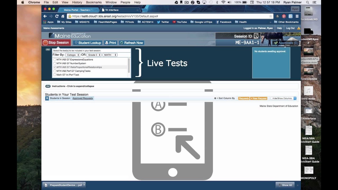 TA Test Session QuickStart Guide