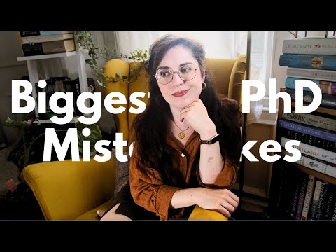 3 Biggest Mistakes I Made | First Year PhD Reflection