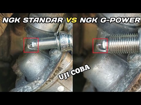 sparks ngk g power and regular ngk || which one is more focused and bigger? #ngk #spark #yamaha