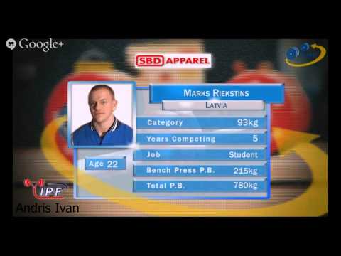 Marks Riekstins Latvia Powerlifting Hungary 2015
