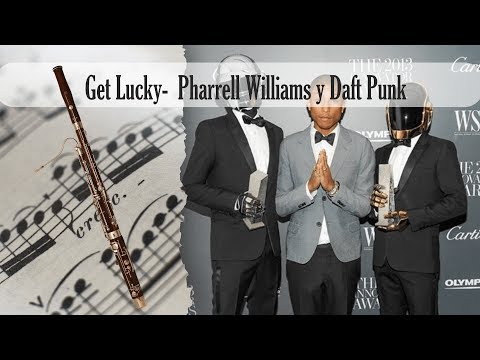 Partitura Get Lucky-  Pharrell Williams y Daft Punk Fagot