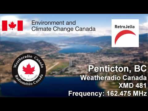Weatheradio Canada XMD481- Penticton, BC - Full Broadcast Cycle - August 17, 2021