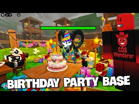 I Built a Birthday Party Base in 99 Nights in a Forest