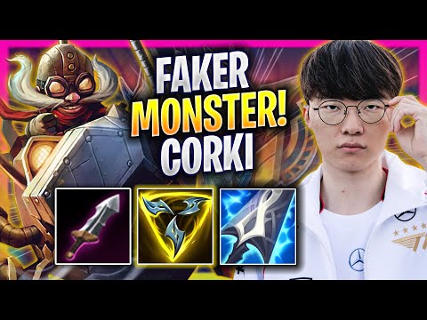 FAKER IS A MONSTER WITH CORKI! - T1 Faker Plays Corki MID vs Irelia! | Season 2024