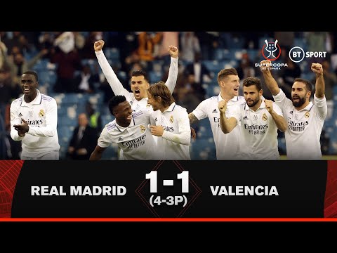 Real Madrid vs Valencia (1-1, 4-3p) | Courtois the hero | Supercopa de España Highlights