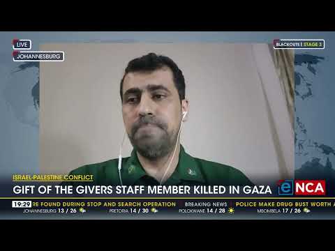 Gift of the Givers staff member killed in Gaza