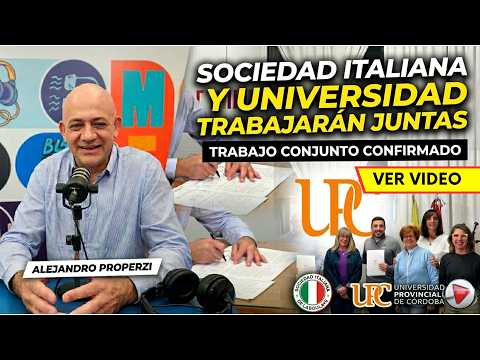 🔥 ¡HISTÓRICO! FIRMAN CONVENIO CLAVEO:🤝 ¿SOCIEDAD ITALIANA + UNIVERSIDAD? ✅ YA ES REALIDAD