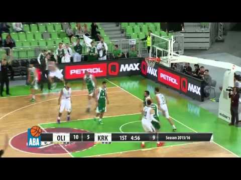 Union Olimpija - Krka 80:50 (5. krog, Liga ABA 2015/2016)