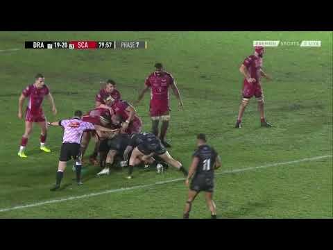 Sam Davies nails the win for the Dragons.